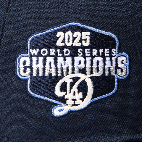 New Era 59Fifty Los Angeles Dodgers 2025 World Series Champions Patch D Hat - Navy New Era