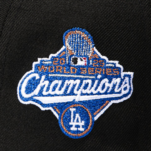 New Era 59Fifty Los Angeles Dodgers 2025 World Series Champions Patch Hat - Black, Realtree New Era