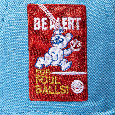 New Era 59Fifty Chicago Cubs Be Alert for Foul Balls Patch 1979 Hat - Light Blue, Royal New Era