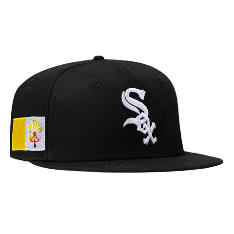 New Era 59Fifty Chicago White Sox Vatican City Patch Hat - Black New Era