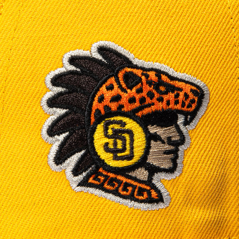 New Era 59Fifty San Diego Padres 2026 Mexico Series Logo Patch Hat - Gold, Brown New Era