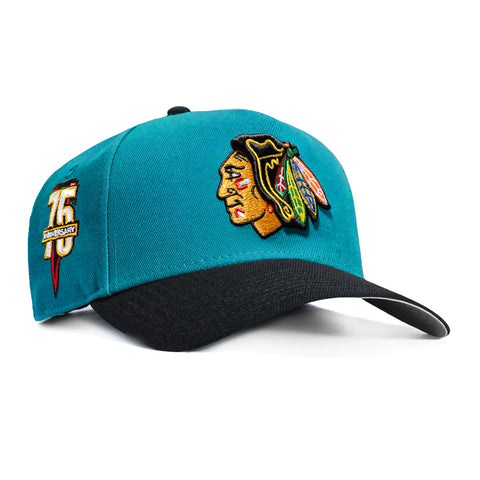 TEAL STORY TEAL AF940 BHAWKS 75TH 2T TEA/BLK New Era