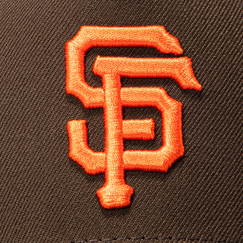 New Era 9Forty A-Frame San Francisco Giants 25th Anniversary Stadium Patch Snapback Hat - Brown, Orange New Era