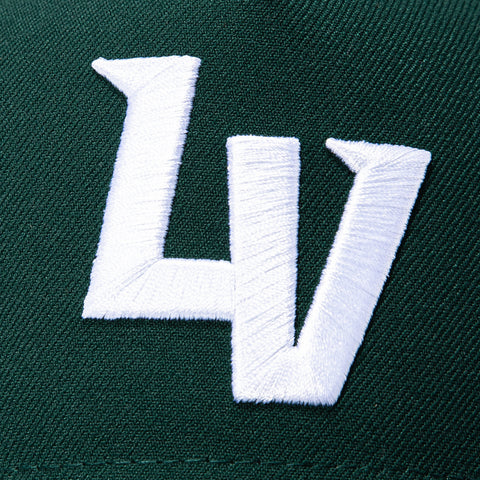 New Era 9Forty A-Frame Las Vegas Aviators LV Snapback Hat - Green, White New Era