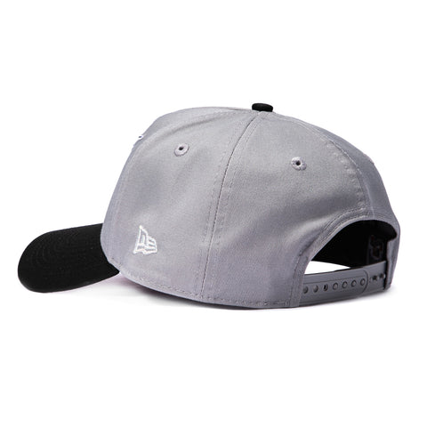 New Era 9Forty A-Frame Miami Marlins 1997 World Series Patch Pink UV Snapback Hat - Grey, Black New Era