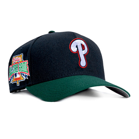 New Era 9Forty A-Frame Philadelphia Phillies 1996 All Star Game Patch Snapback Hat - Navy, Green New Era
