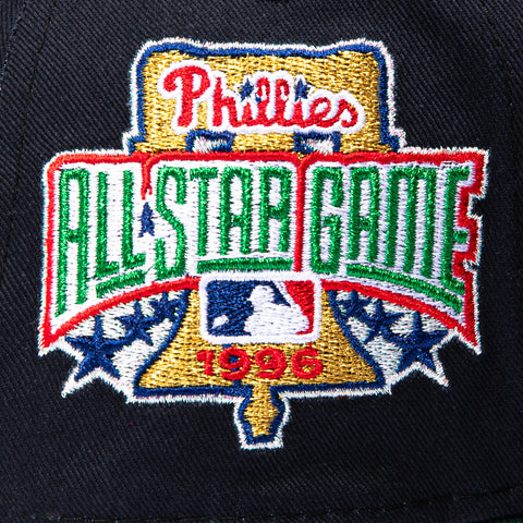 New Era 9Forty A-Frame Philadelphia Phillies 1996 All Star Game Patch Snapback Hat - Navy, Green New Era