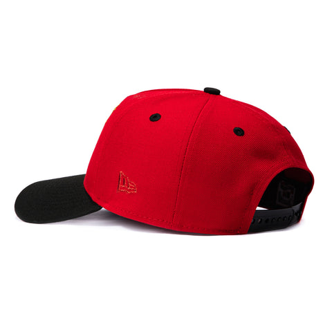 New Era 9Forty A-Frame Philadelphia Phillies 1996 All Star Game Patch Stars Snapback Hat - Red, Black New Era
