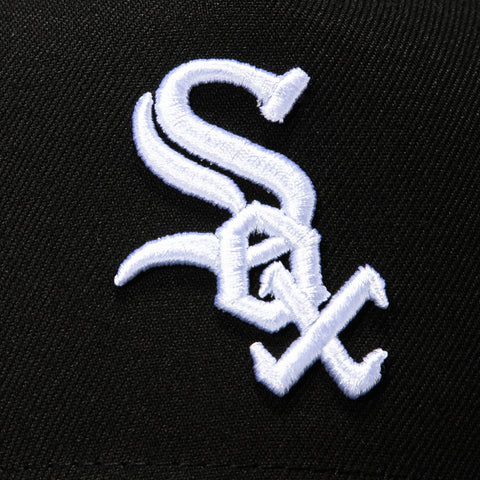 New Era 9Forty A-Frame Chicago White Sox Vatican City Patch Snapback Hat - Black New Era