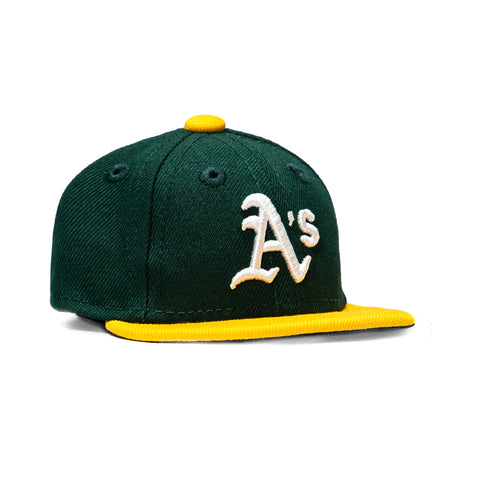 New Era 59Fifty Oakland Athletics Mini Home Hat - Green, Yellow New Era