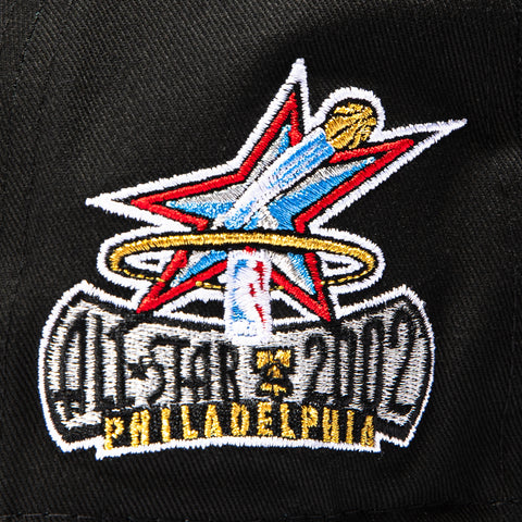 1920 76ERS ASG02 VINT WORD 2T BLK/GRN New Era