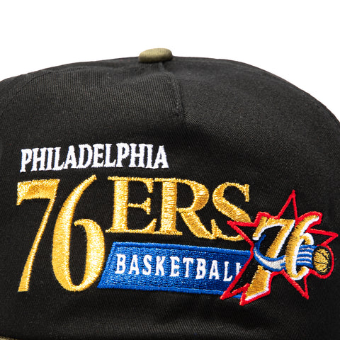 1920 76ERS ASG02 VINT WORD 2T BLK/GRN New Era