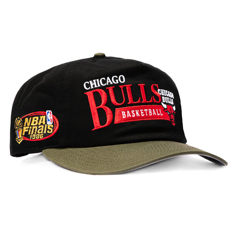 1920 BULLS 6 TROPHY VINT WORD 2T BLK/OLV New Era