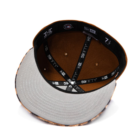 LEOPARD 2TONE ASTROS 45TH SCRIPT BRN/KHK New Era
