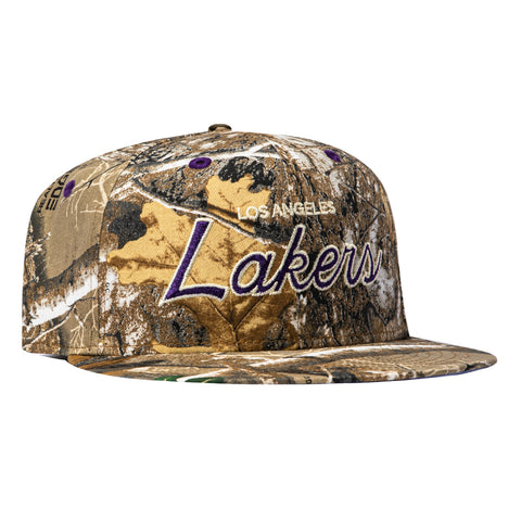 New Era 59Fifty Blake Snell Los Angeles Lakers Script Lavender UV Hat - Realtree