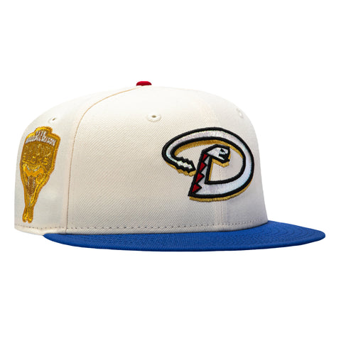 New Era 59Fifty Arizona Diamondbacks Inaugural Patch Red UV D Hat - White, Royal New Era