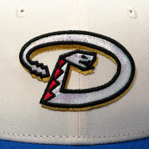 New Era 59Fifty Arizona Diamondbacks Inaugural Patch Red UV D Hat - White, Royal New Era