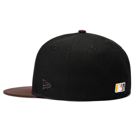 New Era 59Fifty Bowling Green Hot Rods Bootleggers Gator Hat - Black, Brown New Era