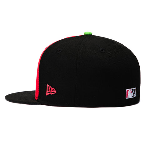 New Era 59Fifty Lake County Captains Copa Rail Hat - Infrared, Black New Era