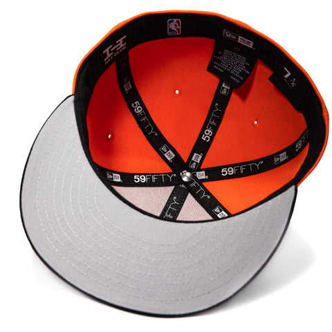 New Era 59Fifty Los Angeles Clippers Logo Patch LA City Hat - Orange, Black New Era
