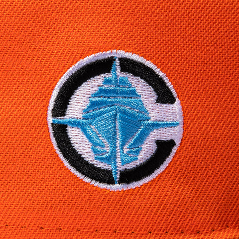 New Era 59Fifty Los Angeles Clippers Logo Patch LA City Hat - Orange, Black New Era
