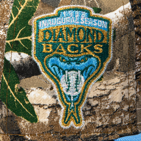 New Era 59Fifty Arizona Diamondbacks Inaugural Patch D Hat - Realtree, Light Blue New Era