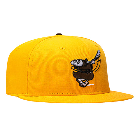 New Era 59Fifty San Diego Padres Swinging Friar Hat - Gold New Era