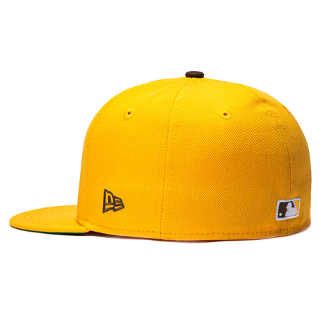 New Era 59Fifty San Diego Padres Swinging Friar Hat - Gold New Era