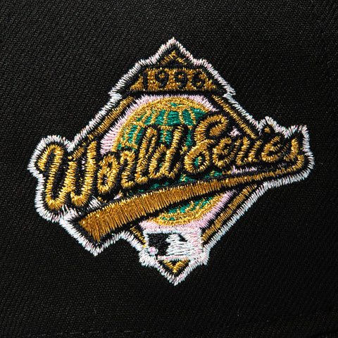 New Era 9Forty A-Frame New York Yankees 1996 World Series Patch Rose Snapback Hat - Black, Pink New Era