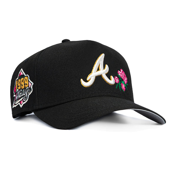 New Era 9Forty A-Frame Atlanta Braves 1999 World Series Patch Rose