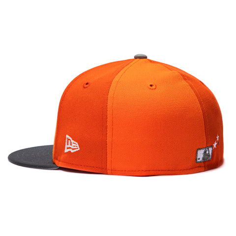 New Era 59Fifty Philadelphia Phillies 2026 All Star Game Patch Chainsaw Pinwheel Hat - Orange, Graphite New Era