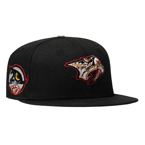 New Era 59Fifty Nashville Predators 20th Anniversary Patch Hat - Black New Era