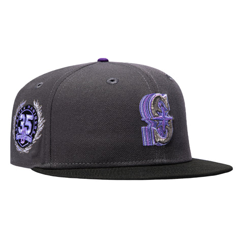KOMBAT 2TONE MARINERS 35TH FADE GPH/BLK/PUR New Era