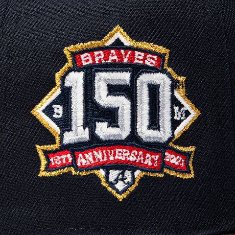 ID4 RED UV 5950 BRAVES 150TH 72 NVY New Era