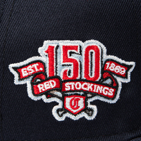 ID4 RED UV 5950 REDS 150TH OE NVY New Era