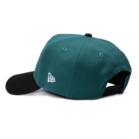New Era 9Forty A-Frame Los Angeles Dodgers 2025 World Series Patch Shogun Snapback Hat - Green, Black, Metallic Gold New Era
