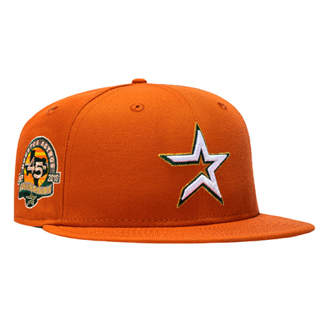 New Era 59Fifty Terra Cotta Houston Astros 45th Anniversary Patch Hat - Light Burnt Orange