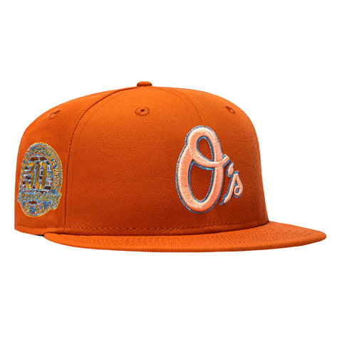 New Era 59Fifty Terra Cotta Baltimore Orioles 30th Anniversary Stadium Patch Alternate Hat - Light Burnt Orange