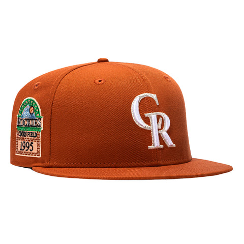 New Era 59Fifty Terra Cotta Colorado Rockies 1995 Inaugural Patch Hat - Burnt Orange