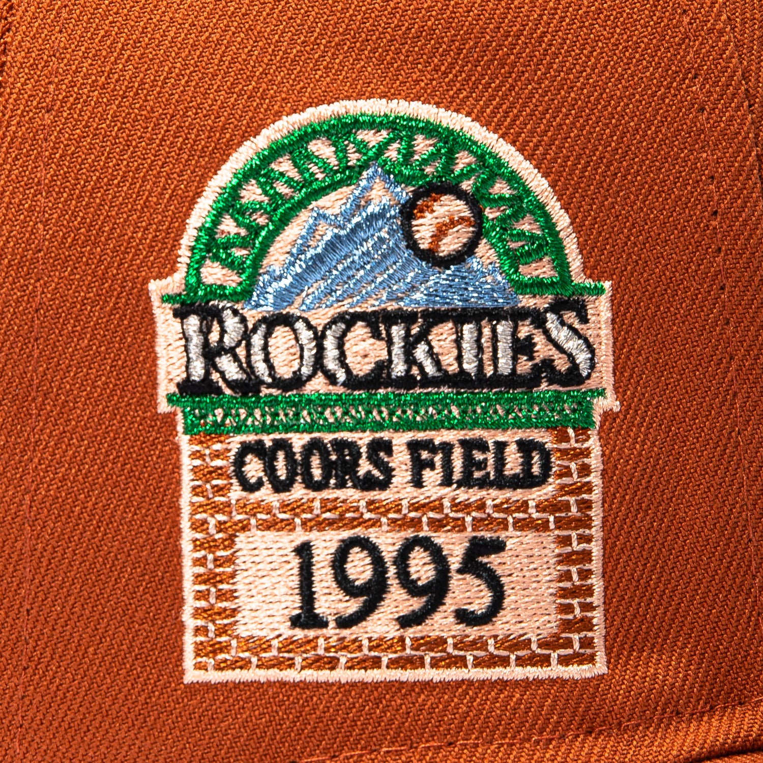 New Era 59Fifty Terra Cotta Colorado Rockies 1995 Inaugural Patch