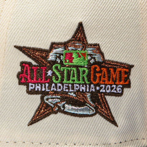 PHILLY CREW PINK UV 2TONE PHILLIES ASG26 CASCADE WHT/BRN New Era