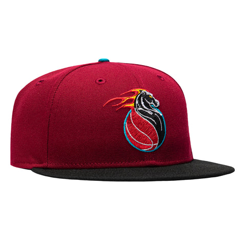 New Era 59Fifty Detroit Pistons 1996 Alternate Hat - Cardinal, Black