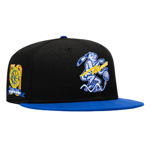 New Era 59Fifty Golden State Warriors 50th Anniversary Patch 1951 Hat - Black, Royal