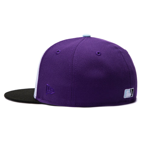 New Era 59Fifty Erie SeaWolves Moon Mammoths Rail 2 Hat - White, Purple, Black New Era