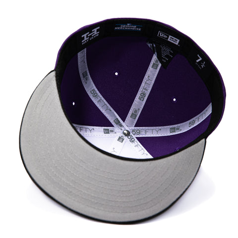 New Era 59Fifty Erie SeaWolves Moon Mammoths Rail 2 Hat - White, Purple, Black New Era