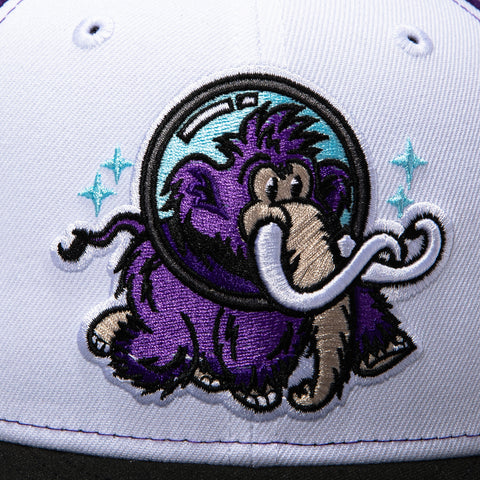 New Era 59Fifty Erie SeaWolves Moon Mammoths Rail 2 Hat - White, Purple, Black New Era