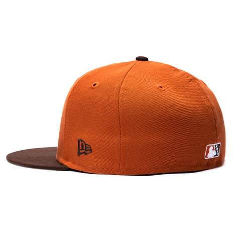 New Era 59Fifty San Antonio Missions Mijos Hat - Burnt Orange, Brown New Era