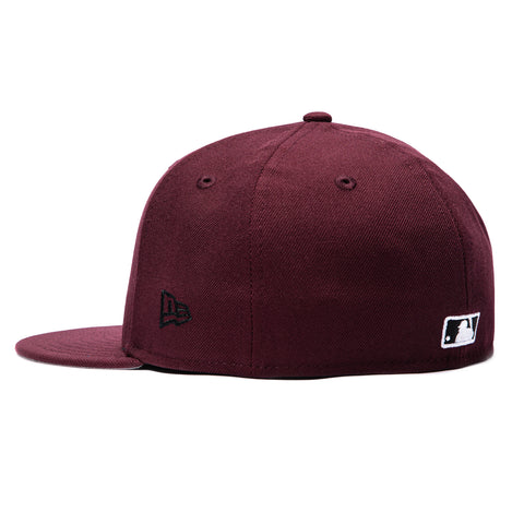 New Era 59Fifty Arizona Diamondbacks Mexico Flag Patch A Hat - Maroon, Black, White New Era