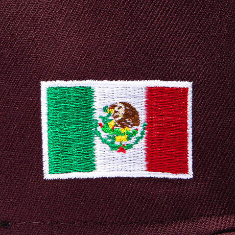 New Era 59Fifty Arizona Diamondbacks Mexico Flag Patch A Hat - Maroon, Black, White New Era