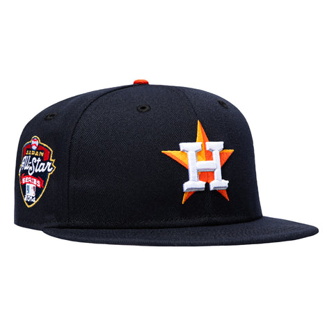 New Era 59Fifty Houston Astros 2014 Japan All Star Series Patch Hat - Navy